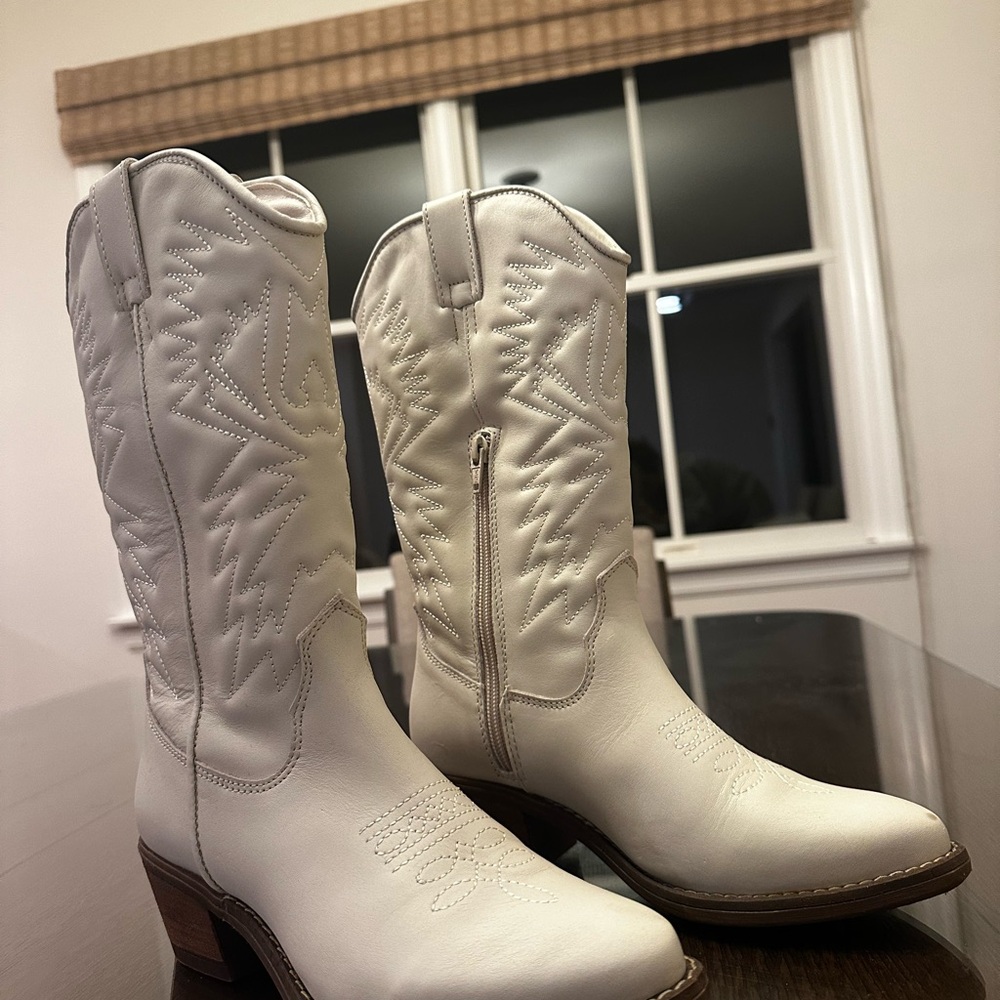 White Cowboy Boots